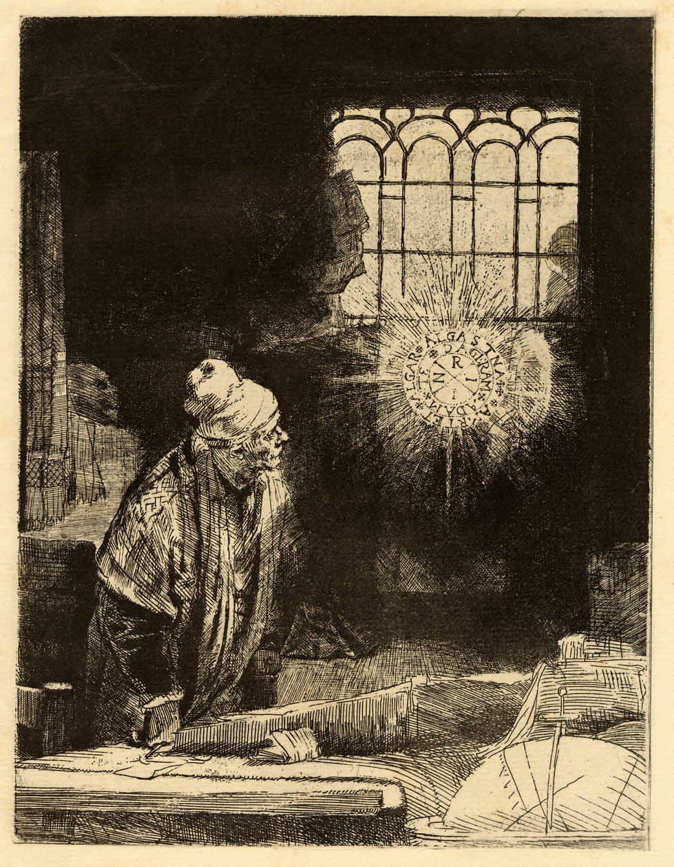Doktor Faustus by Rembrandt van Rijn