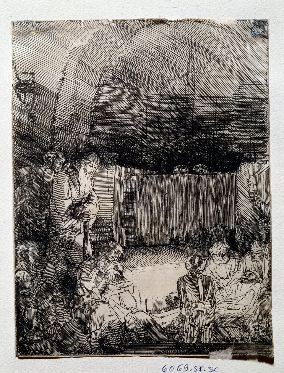 Kurtarıcının cesedinin sergisi Çizim Rembrandt Harmenszoon van Rijn (1606-1669) Floransa, Uffizi (Ofisler), Gabinetto Disegni e Stampe by Rembrandt van Rijn