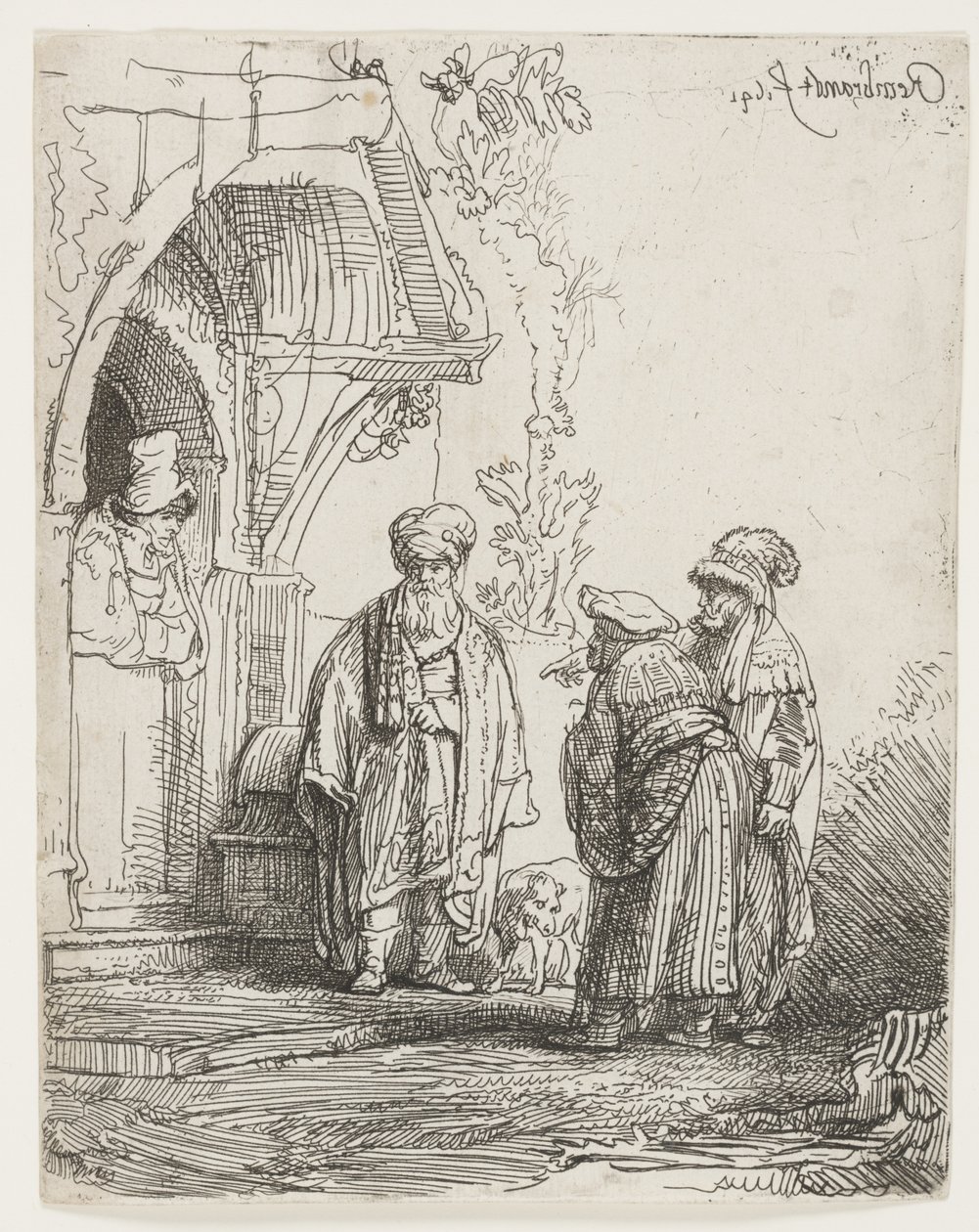 Yakup ve Laban by Rembrandt van Rijn