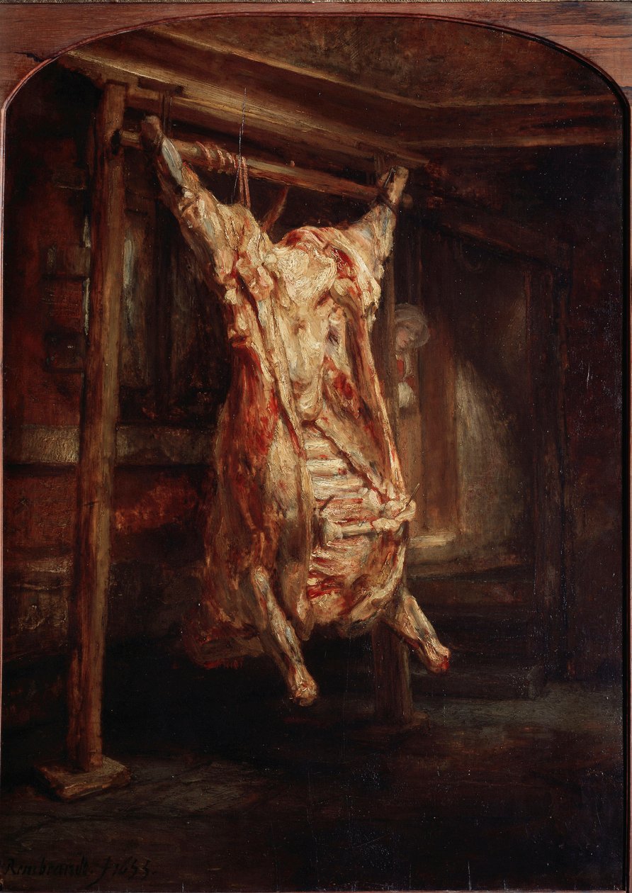 The ox barche Resim Rembrandt Harmenszoon van Rijn (1606-1669) 1655 Dim 94x59 cm Paris, Louvre müzesi by Rembrandt van Rijn