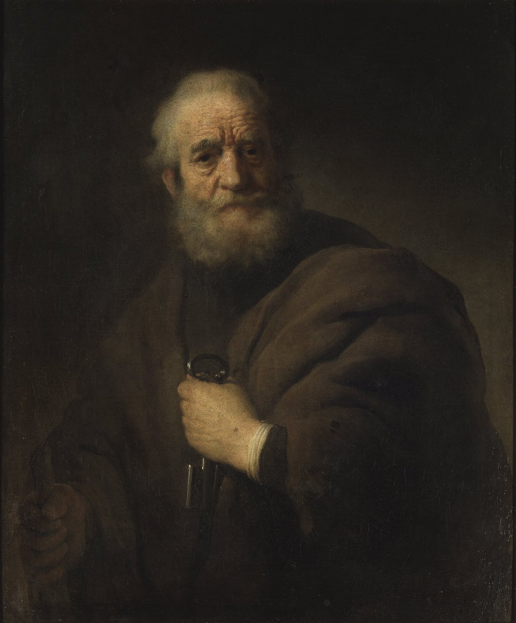 Pierre apotre - Havari Peter, Rembrandt van Rhijn (1606-1669). tuval üzerine yağlıboya by Rembrandt van Rijn