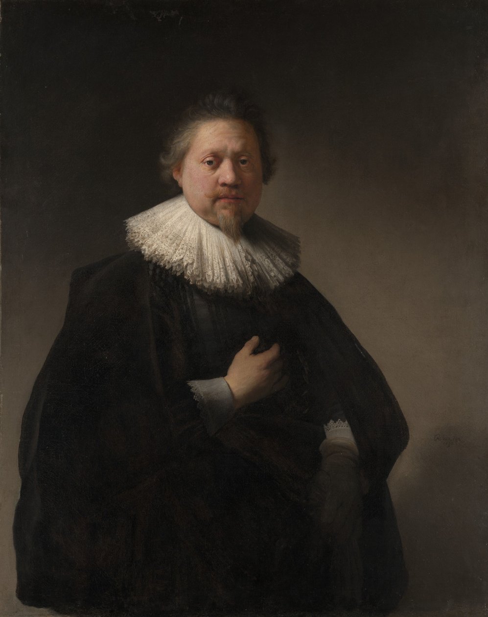 Muhtemelen Van Beresteyn Ailesinin Bir Üyesi olan Bir Adamın Portresi by Rembrandt van Rijn