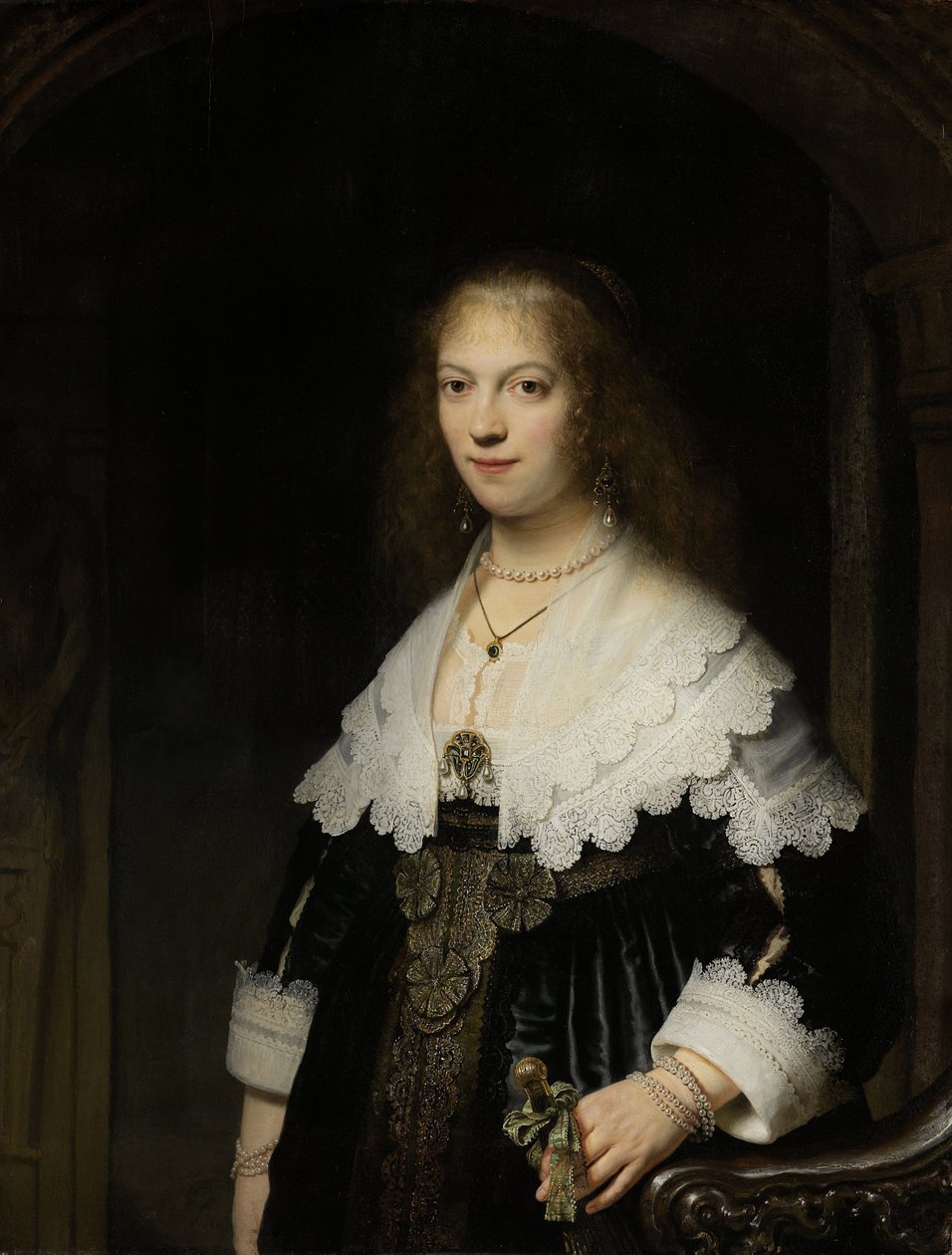 Bir Kadının Portresi, muhtemelen Maria Trip by Rembrandt van Rijn
