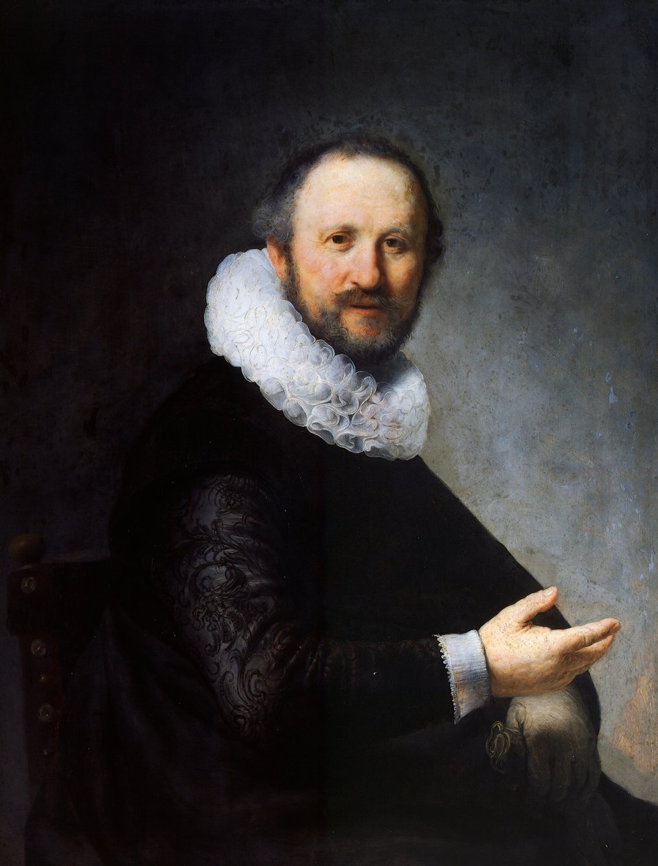 Oturan bir adamın portresi by Rembrandt Harmensz. van Rijn