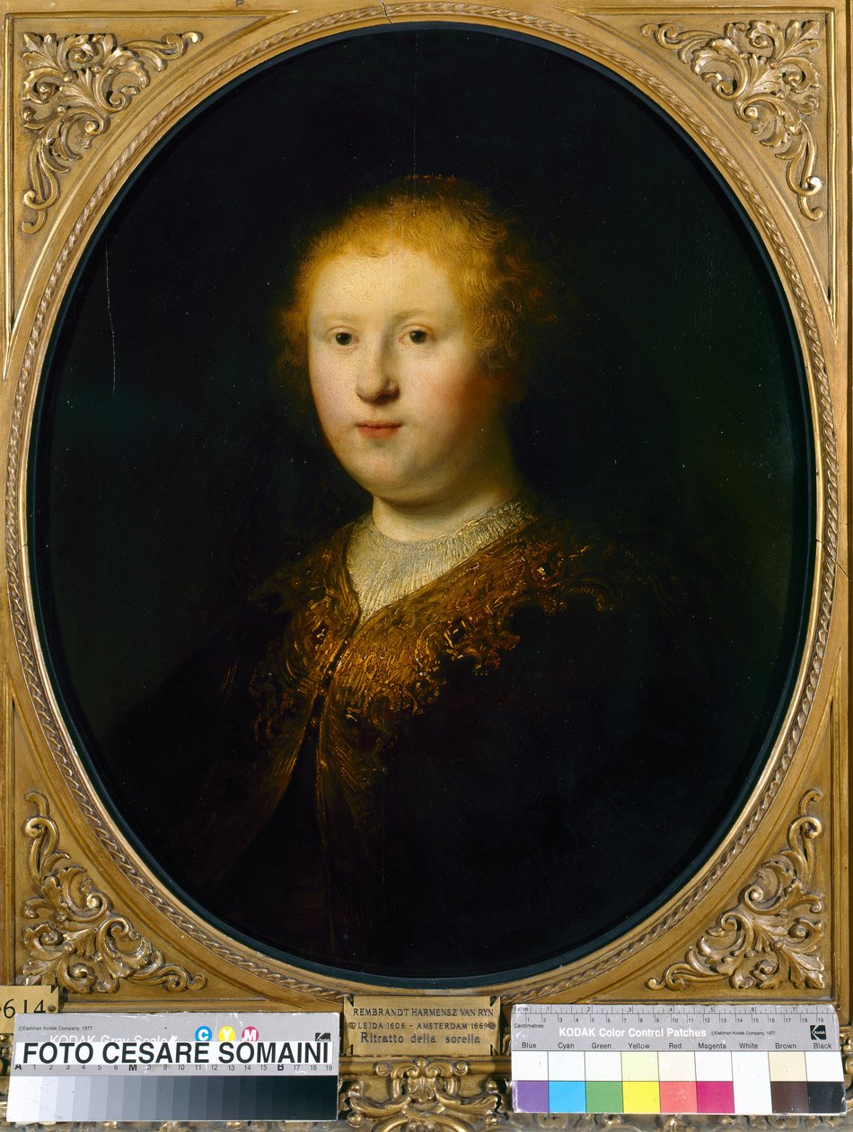 genç bir kadın portresi by Rembrandt van Rijn
