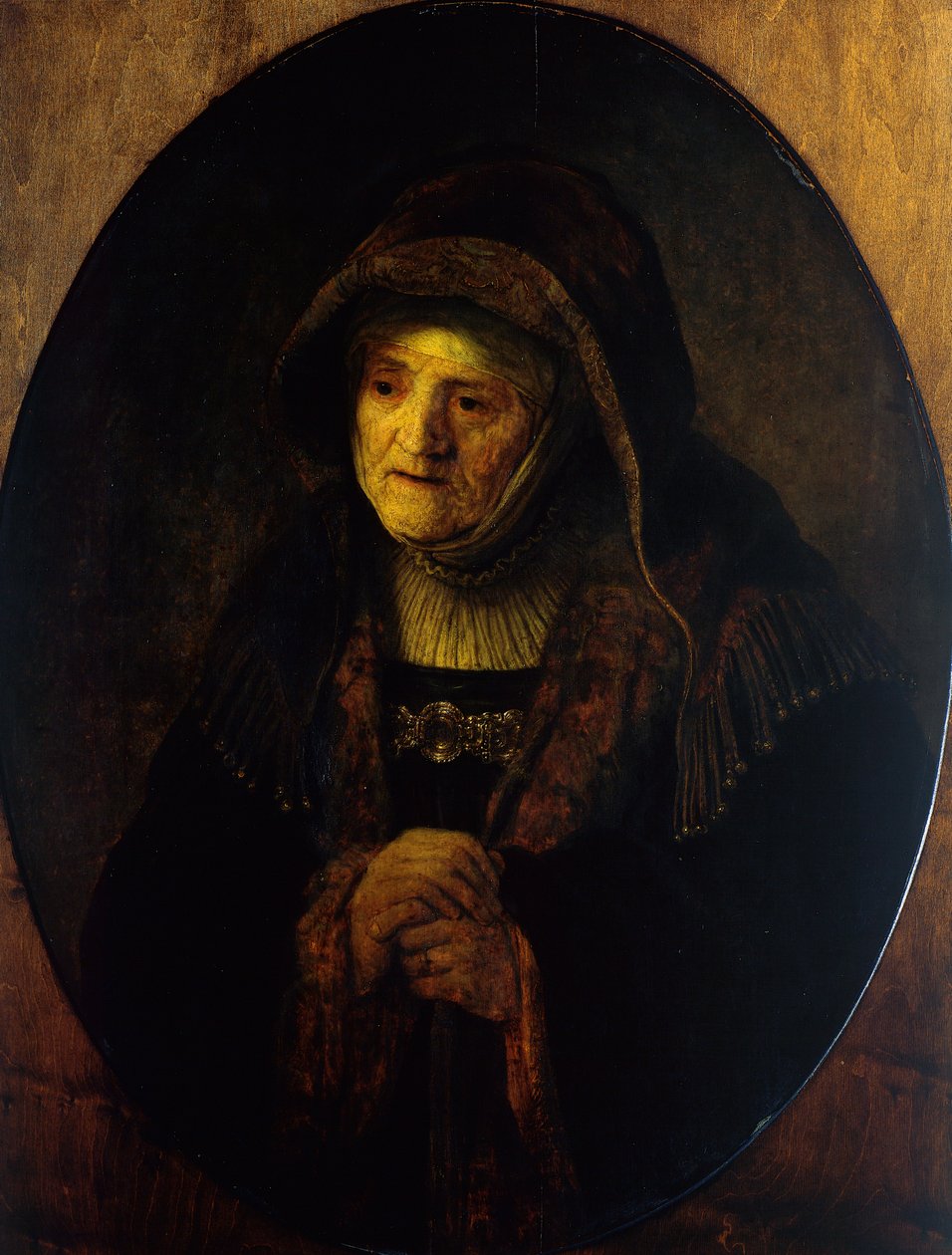 Peygamber Hannah (Sanatçının Annesi) by Rembrandt Harmensz. van Rijn