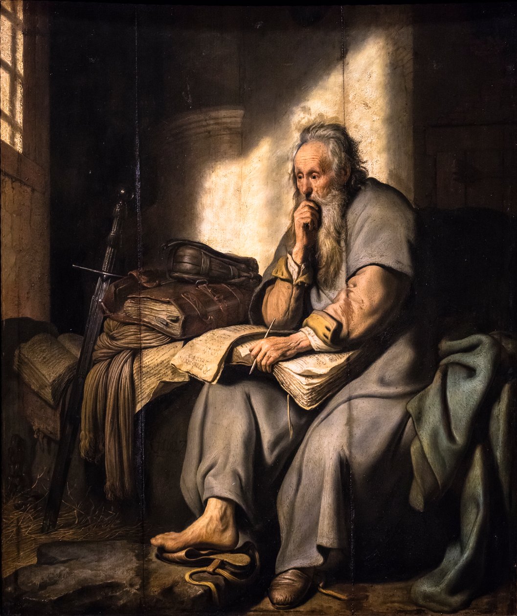 Aziz Paul hapishanede by Rembrandt Harmensz. van Rijn