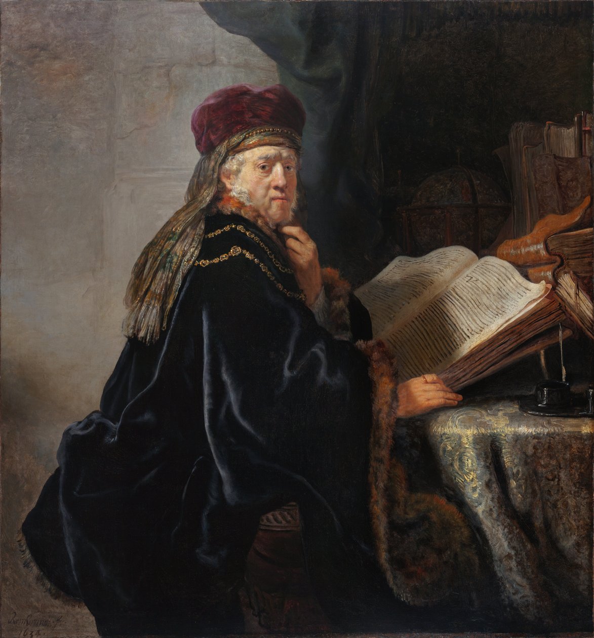 Çalışmasında Bilim Adamı by Rembrandt van Rijn