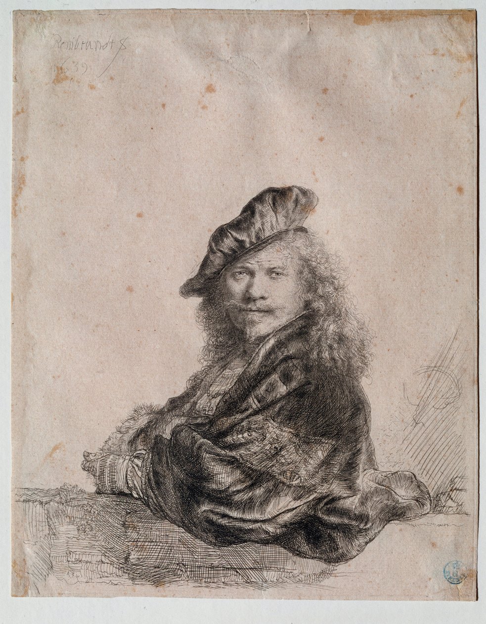 Otoportre (Otoportre) Tablo Rembrandt Harmenszoon van Rijn (1606-1669) 1639 Dim 207x164 cm Baskılar ve Çizimler Departmanı, Uffizi (Ofisler) Floransa by Rembrandt van Rijn