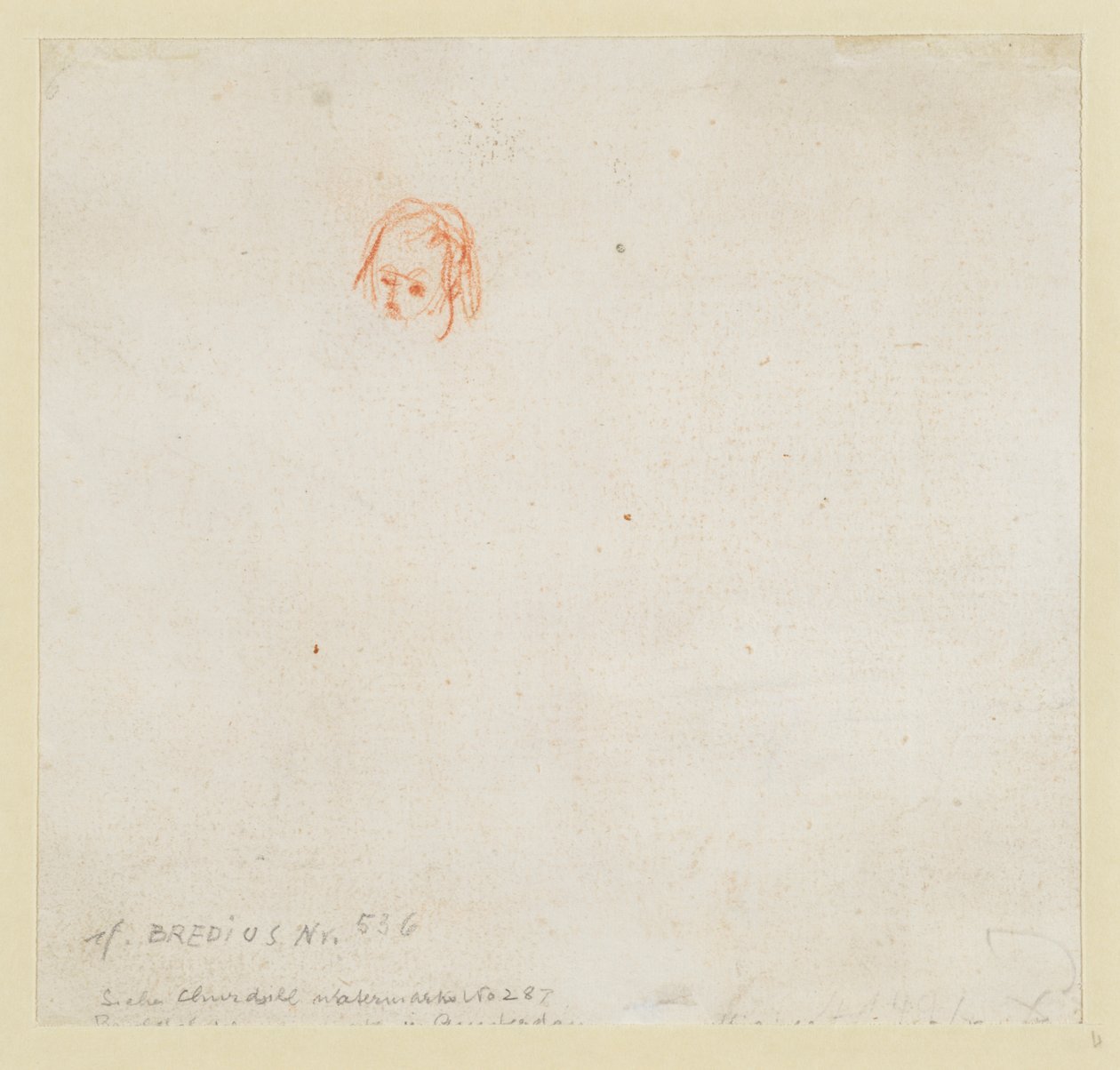 Bir kafanın küçük çalışması by Rembrandt van Rijn