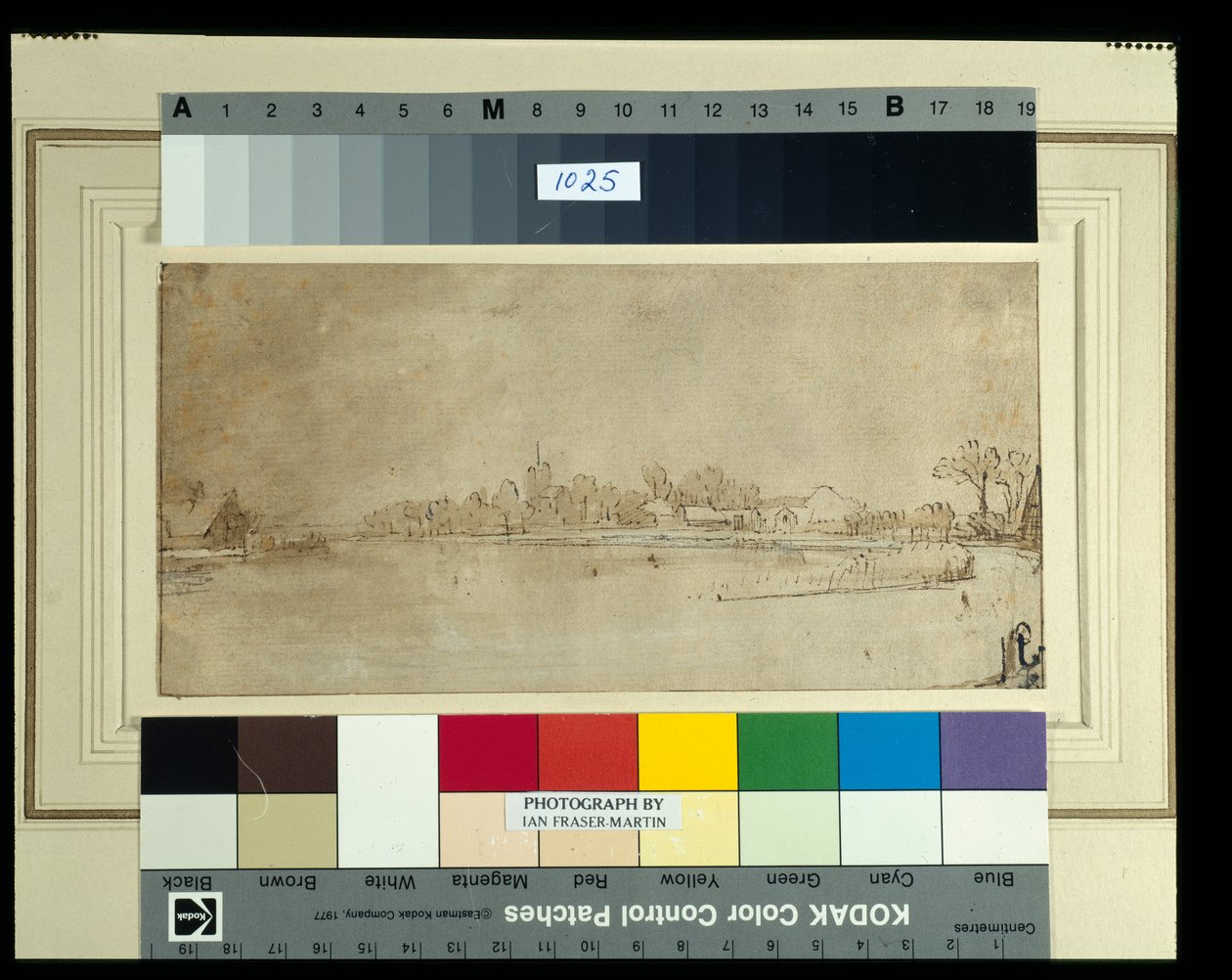 Kostverloren yakınlarındaki Amstel, c.1651-52 (kağıt üzerinde yıkamalı kalem ve mürekkep) by Rembrandt Harmensz. van Rijn