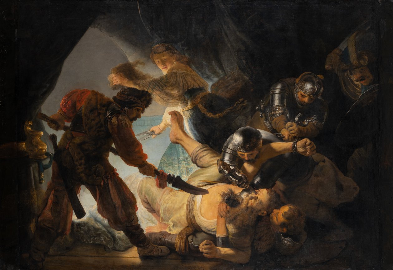 Şimşon#39;un Körleştirilmesi by Rembrandt Harmensz. van Rijn