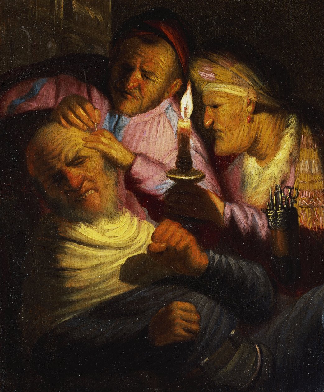 Dokunma Duyusu: Taş Operasyonu by Rembrandt van Rijn