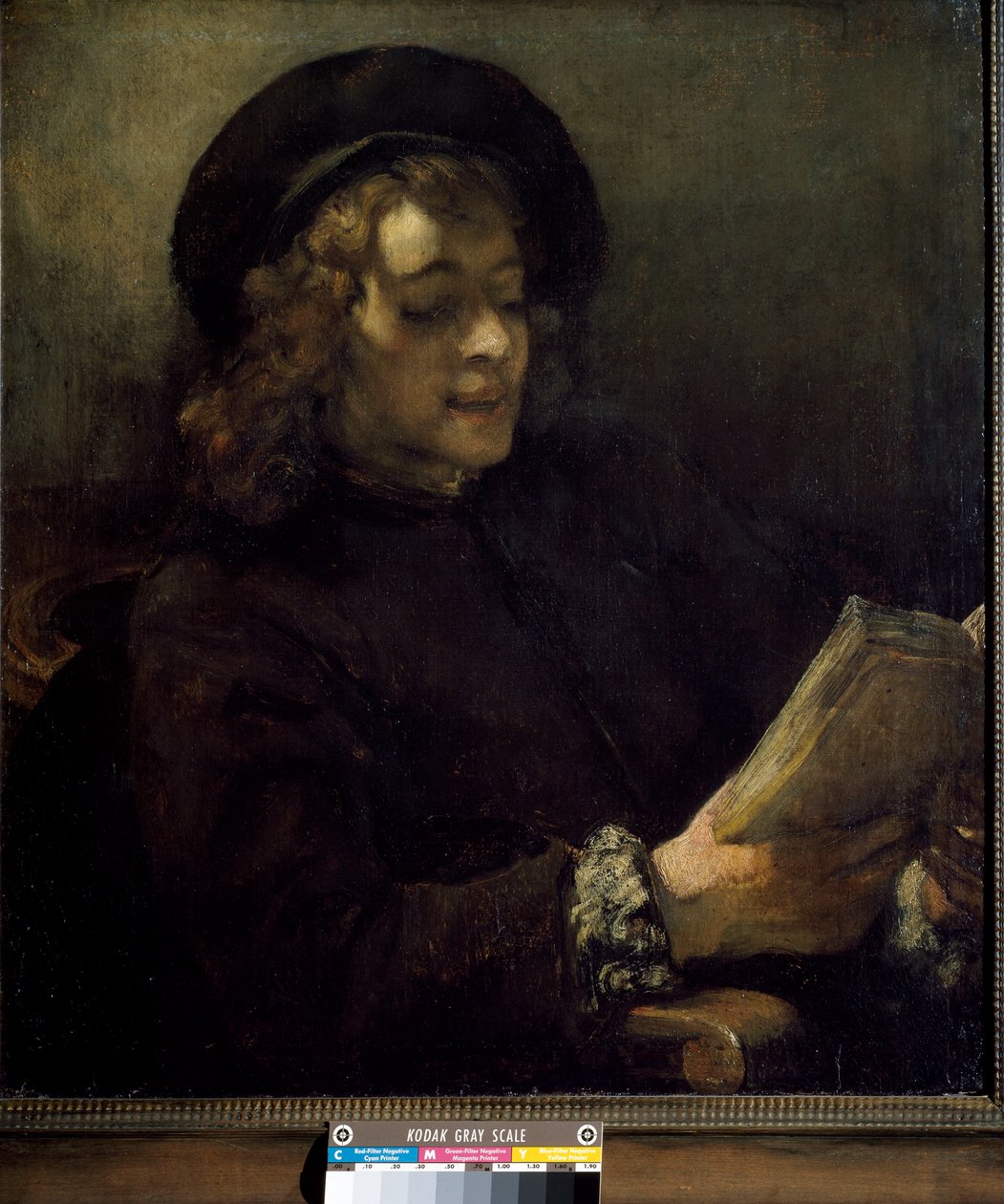 Titus okuma. Harmenszoon van Rijn dit Rembrandt (1606-1669), 1656 dolaylarında tablo. Tuval üzerine yağlı boya. Karartma: 70,5x64cm. Viyana, Sanat Tarihi Müzesi by Rembrandt van Rijn