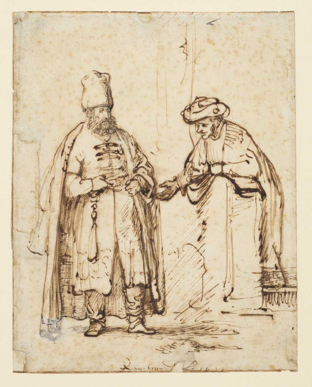 Tartışmada iki adam, 1641 by Rembrandt van Rijn