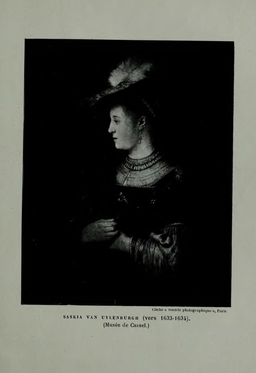 Kırmızı Şapkalı Saskia by Rembrandt van Rijn