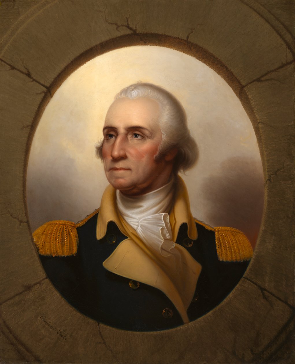 George Washington Lombar tipi, c. 1853. by Rembrandt Peale