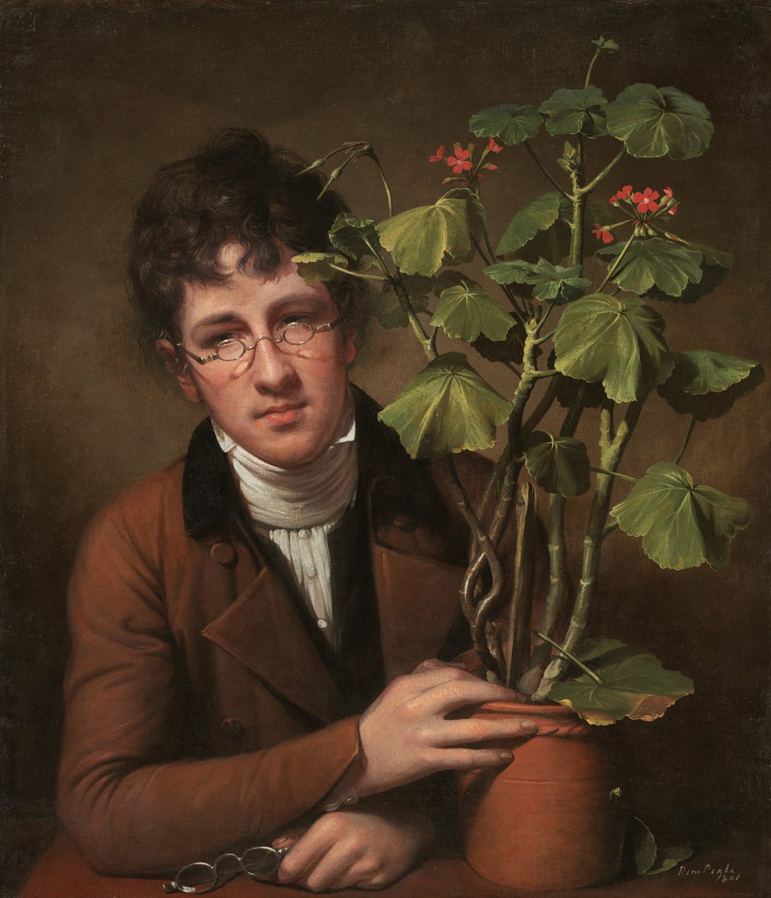 Sardunyalı Rubens Peale by Rembrandt Peale