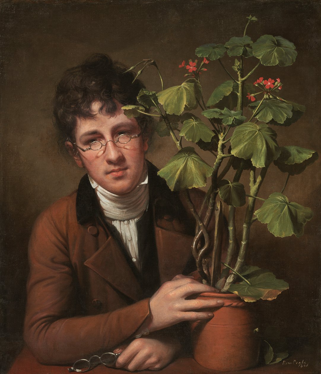 Sardunyalı Rubens Peale by Rembrandt Peale