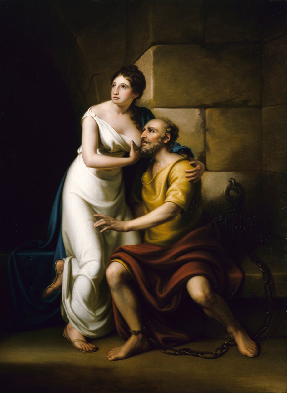 Romalı Kız, 1811. by Rembrandt Peale