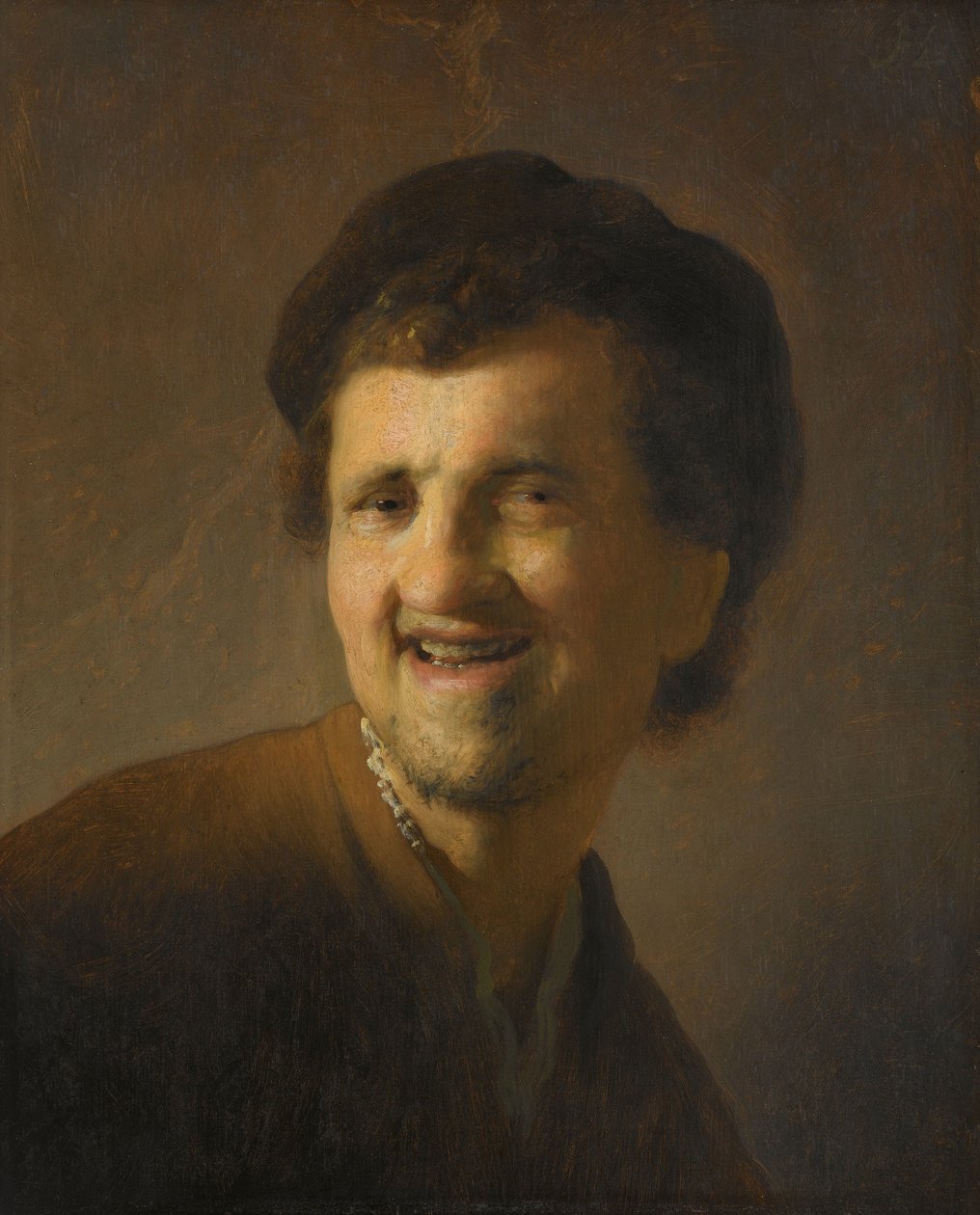 gülen genç adam Gülen Bir Genç Adamın Büstü by Rembrandt van Rijn (circle of)