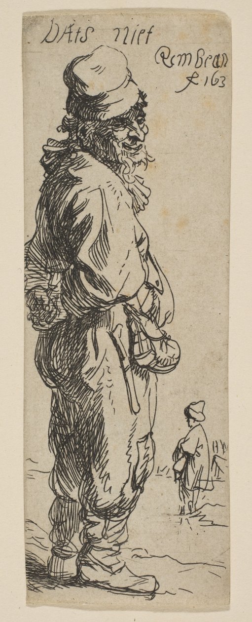 Bir Köylü Yanıtı: Bu Değil, 1634. by Rembrandt van Rijn