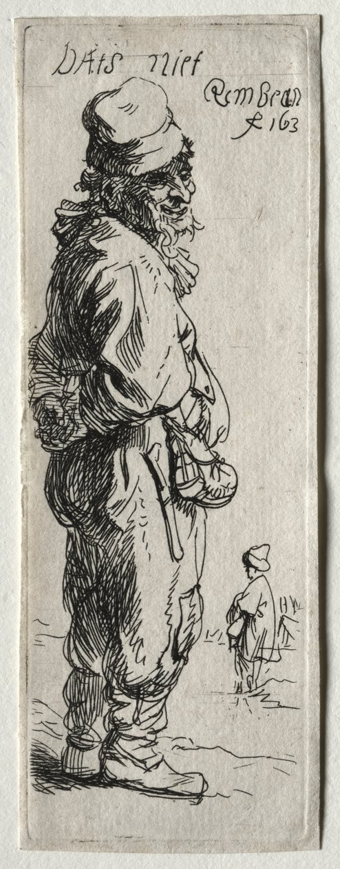 Bir Köylü Yanıtı: "Bu bir şey değil" by Rembrandt van Rijn