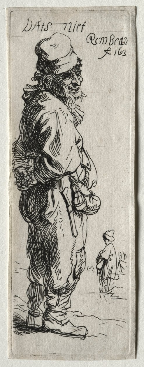 Bir Köylü Yanıtı: Bu hiçbir şey değil, muhtemelen 1634. by Rembrandt van Rijn