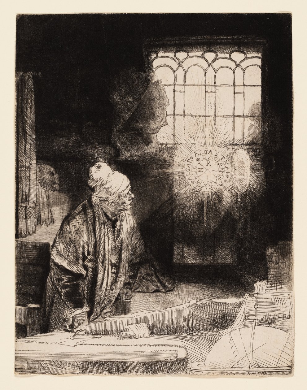 Çalışmasında Bir Bilim Adamı (Faust) by Rembrandt van Rijn