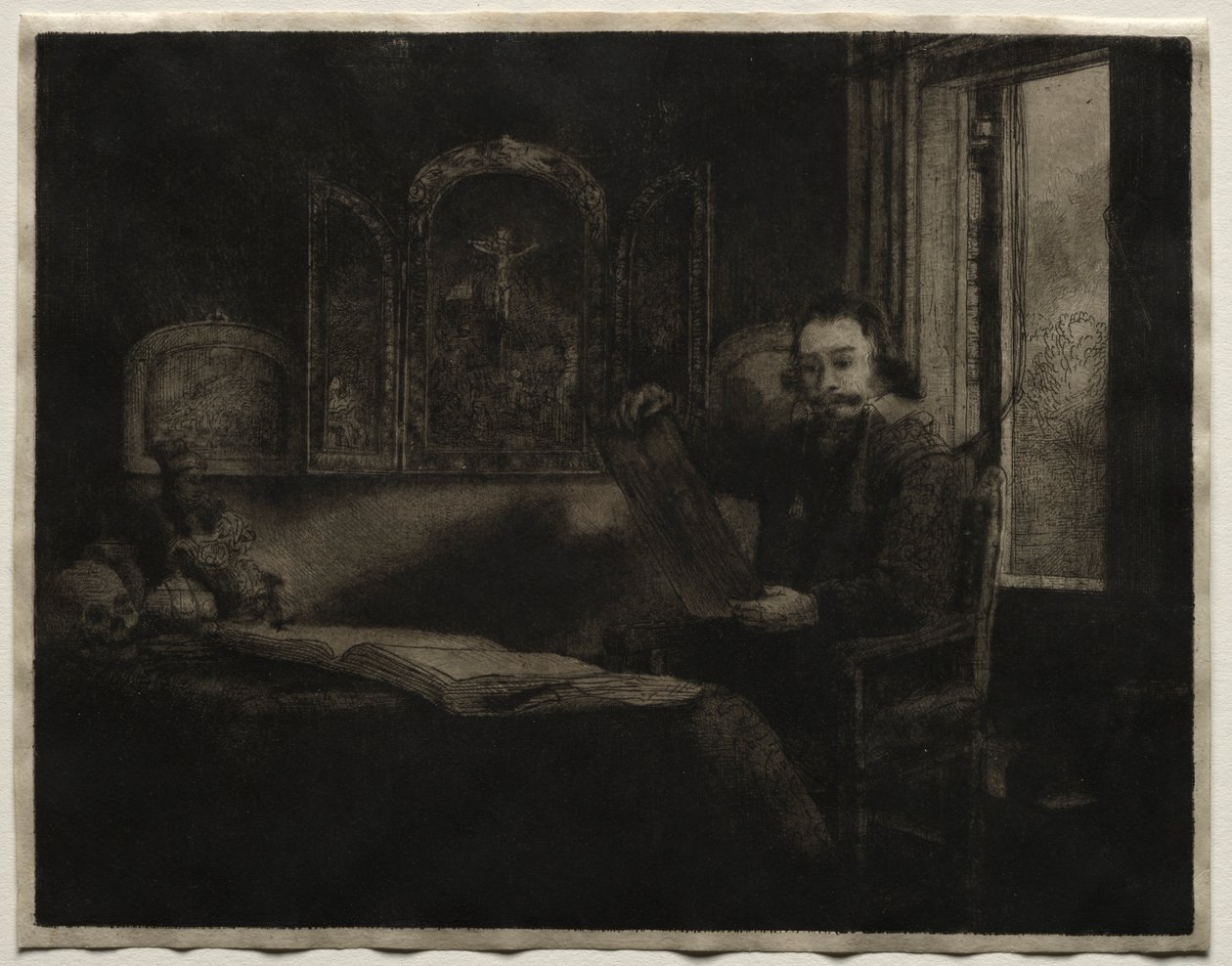 Abraham Francen, Eczacı, c. 1657. by Rembrandt van Rijn