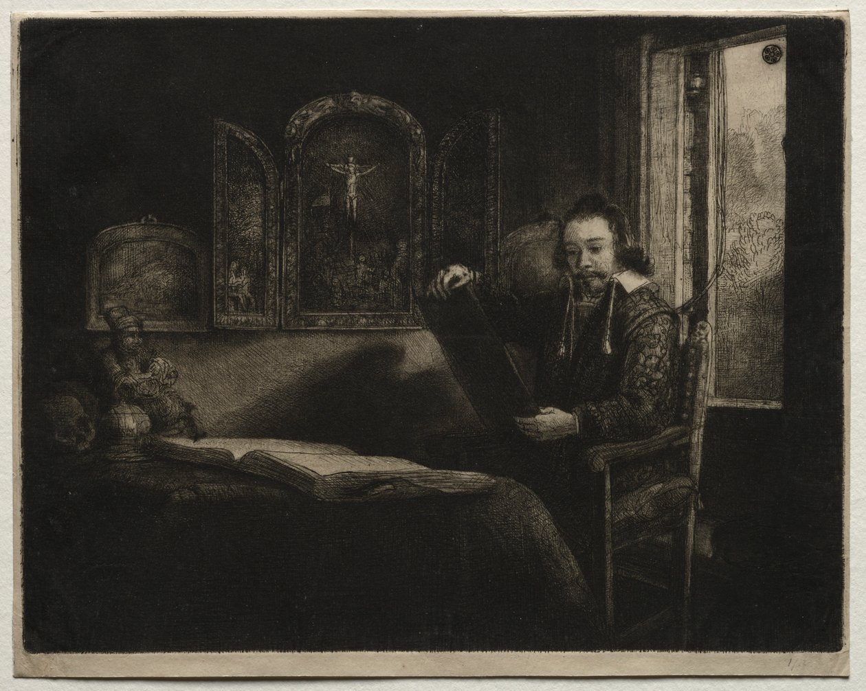 Abraham Francen, Eczacı, c. 1657. by Rembrandt van Rijn