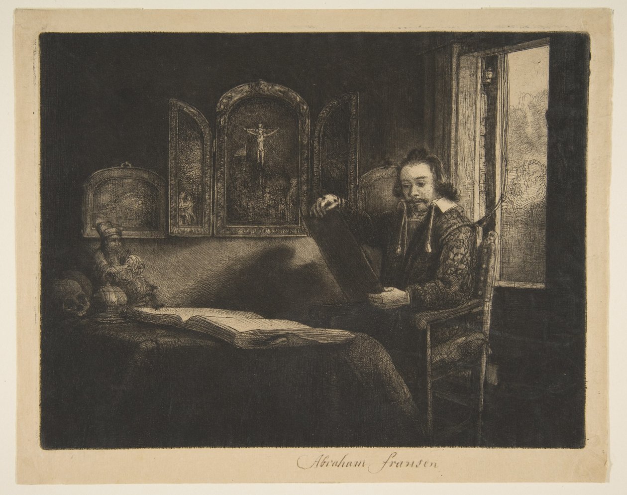 Abraham Franken, Eczacı, c. 1656. by Rembrandt van Rijn