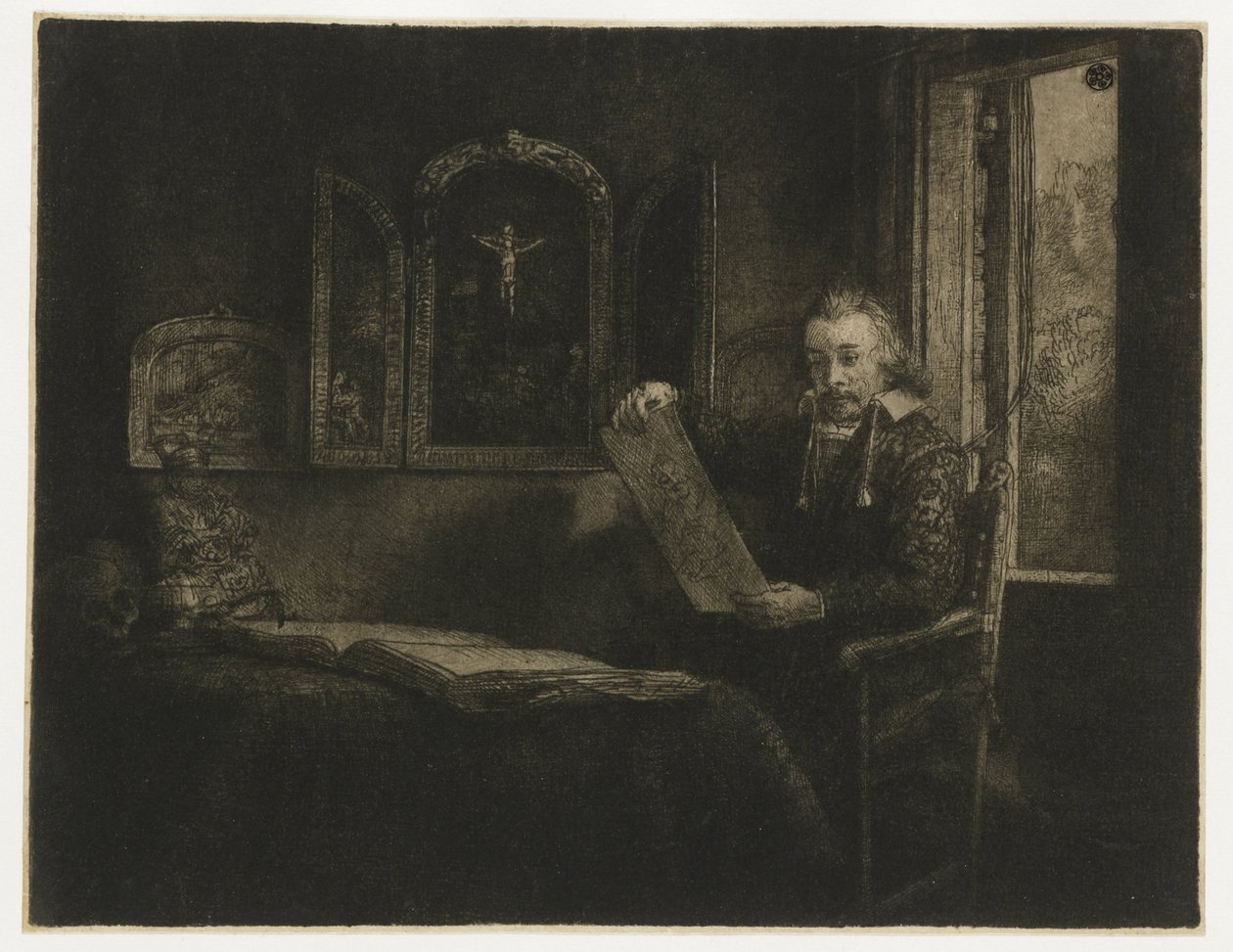 Abraham Francen, eczacı by Rembrandt van Rijn