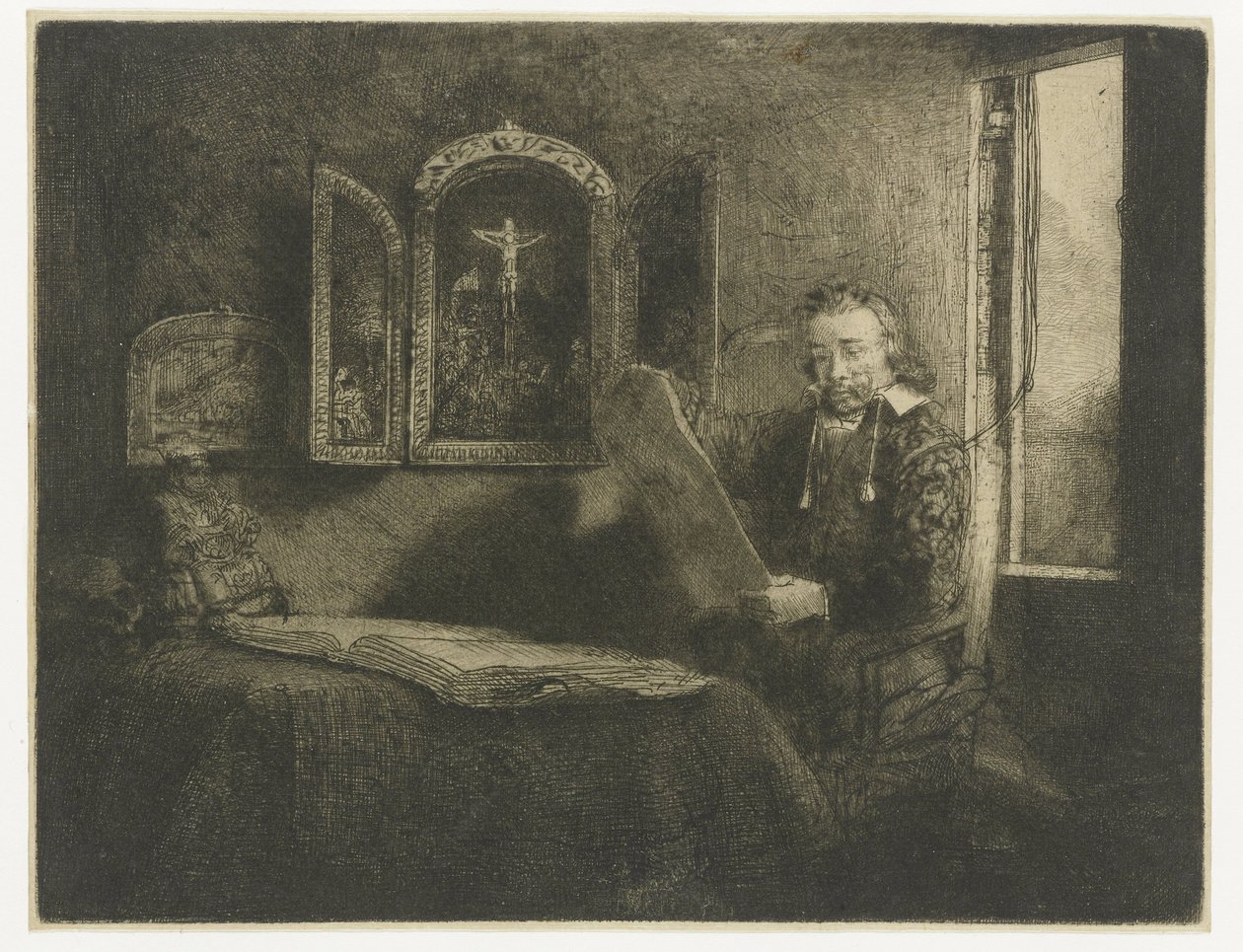 Abraham Francen, eczacı by Rembrandt van Rijn