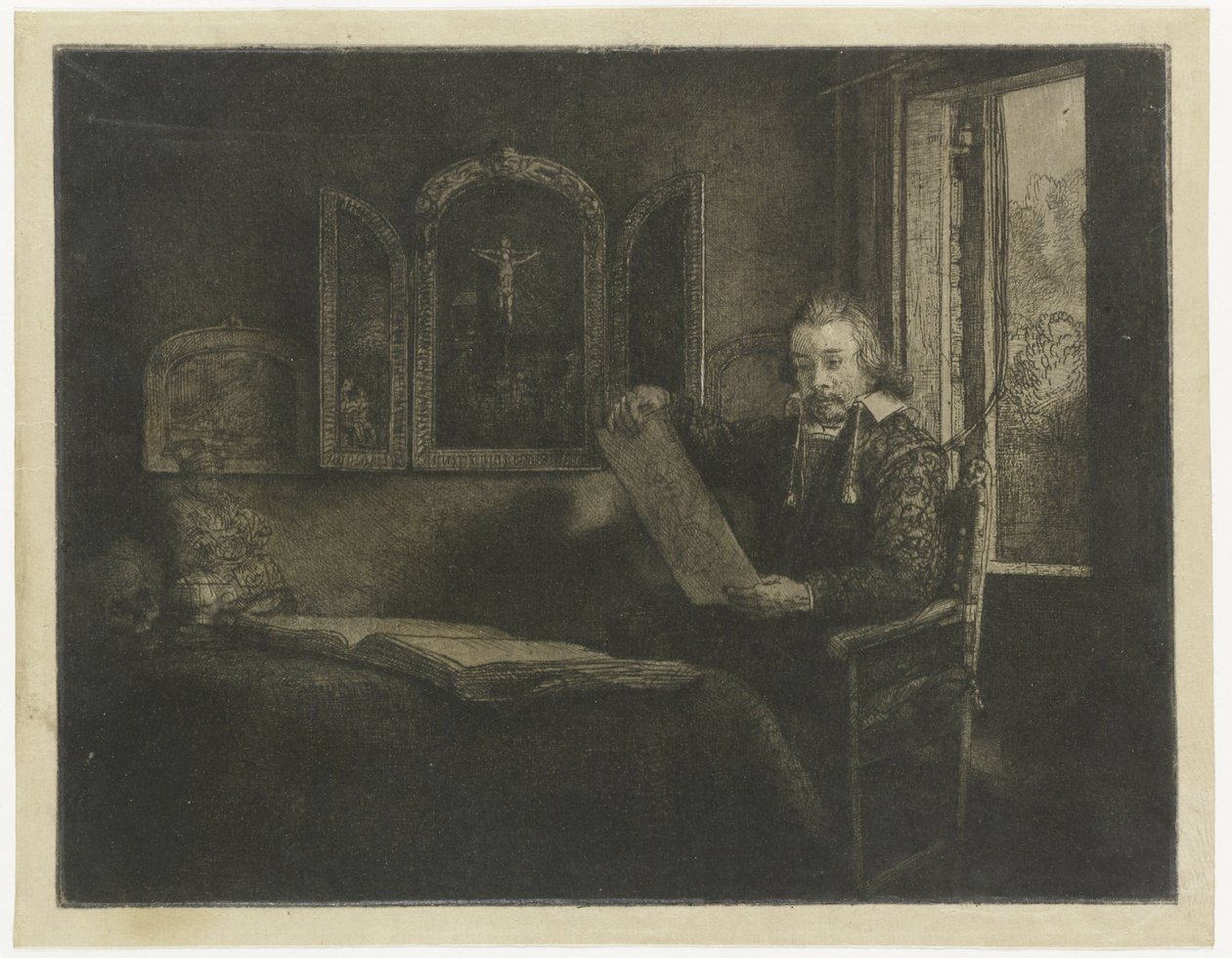 Abraham Francen, eczacı by Rembrandt van Rijn