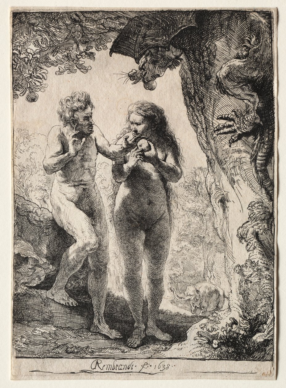 Adem ve Havva by Rembrandt van Rijn