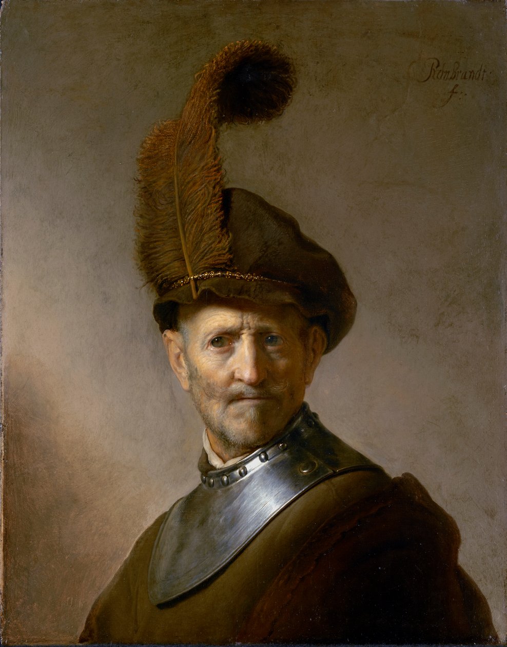 An Old Man in Military Costume (formerly called Portrait of Rembrandt
