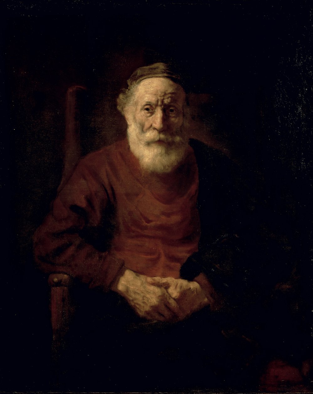 Kırmızılı Yaşlı Bir Adam by Rembrandt van Rijn