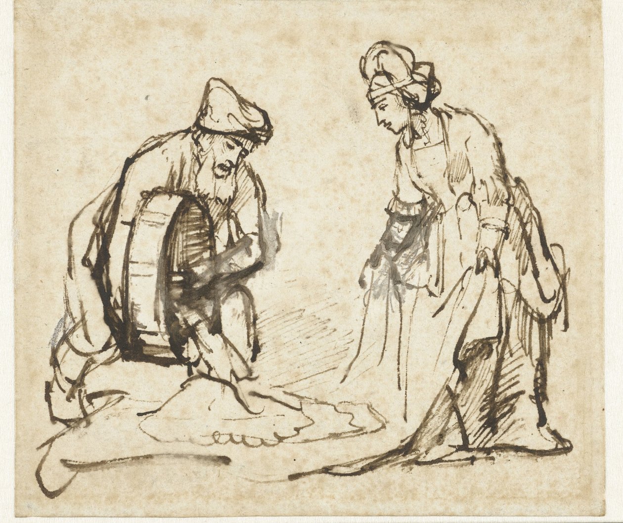 Boaz ve Rut by Rembrandt van Rijn