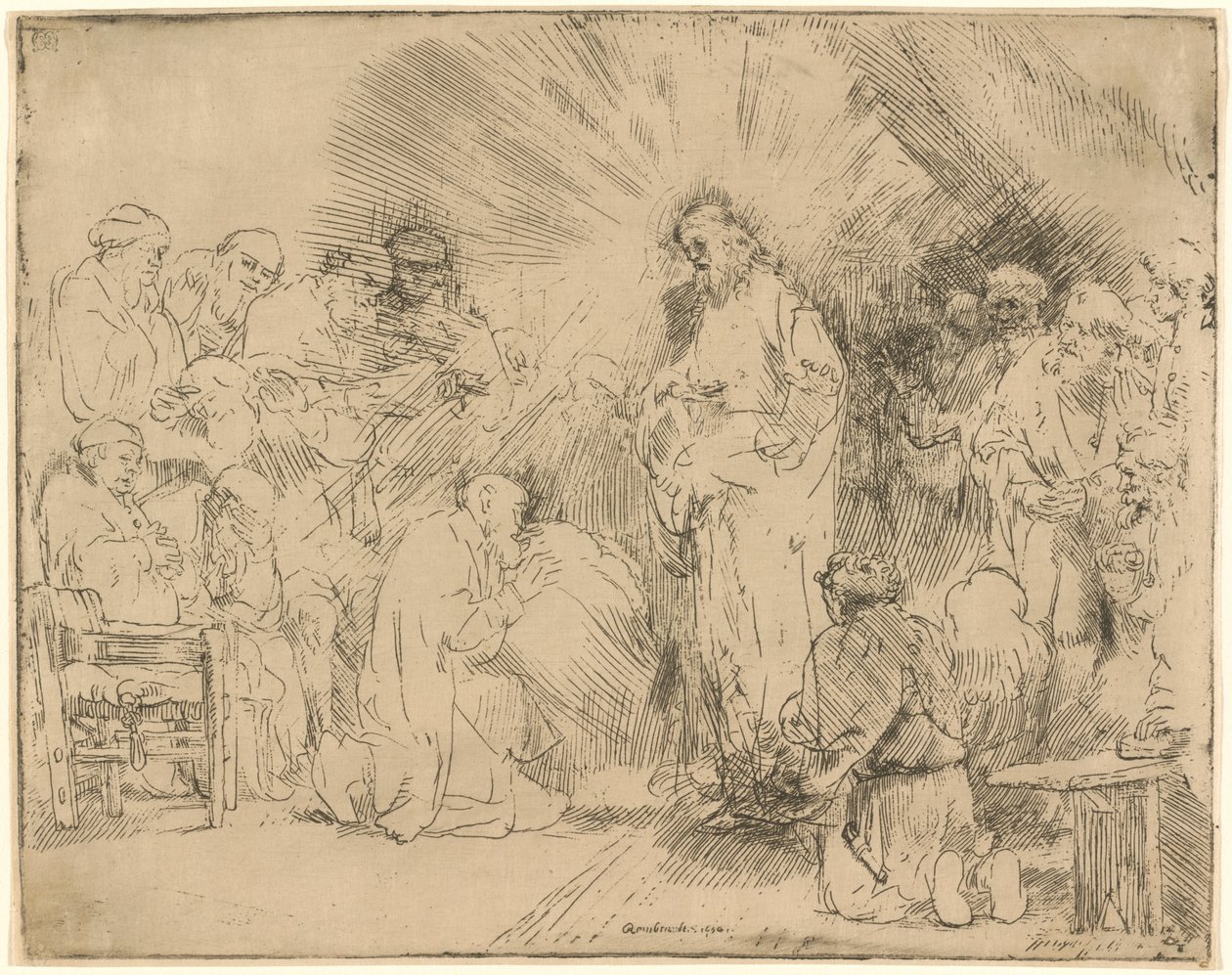 Havarilere Görünen Mesih by Rembrandt van Rijn