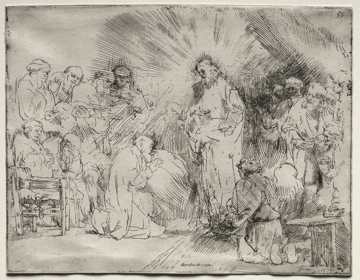 Havarilere Görünen Mesih by Rembrandt van Rijn