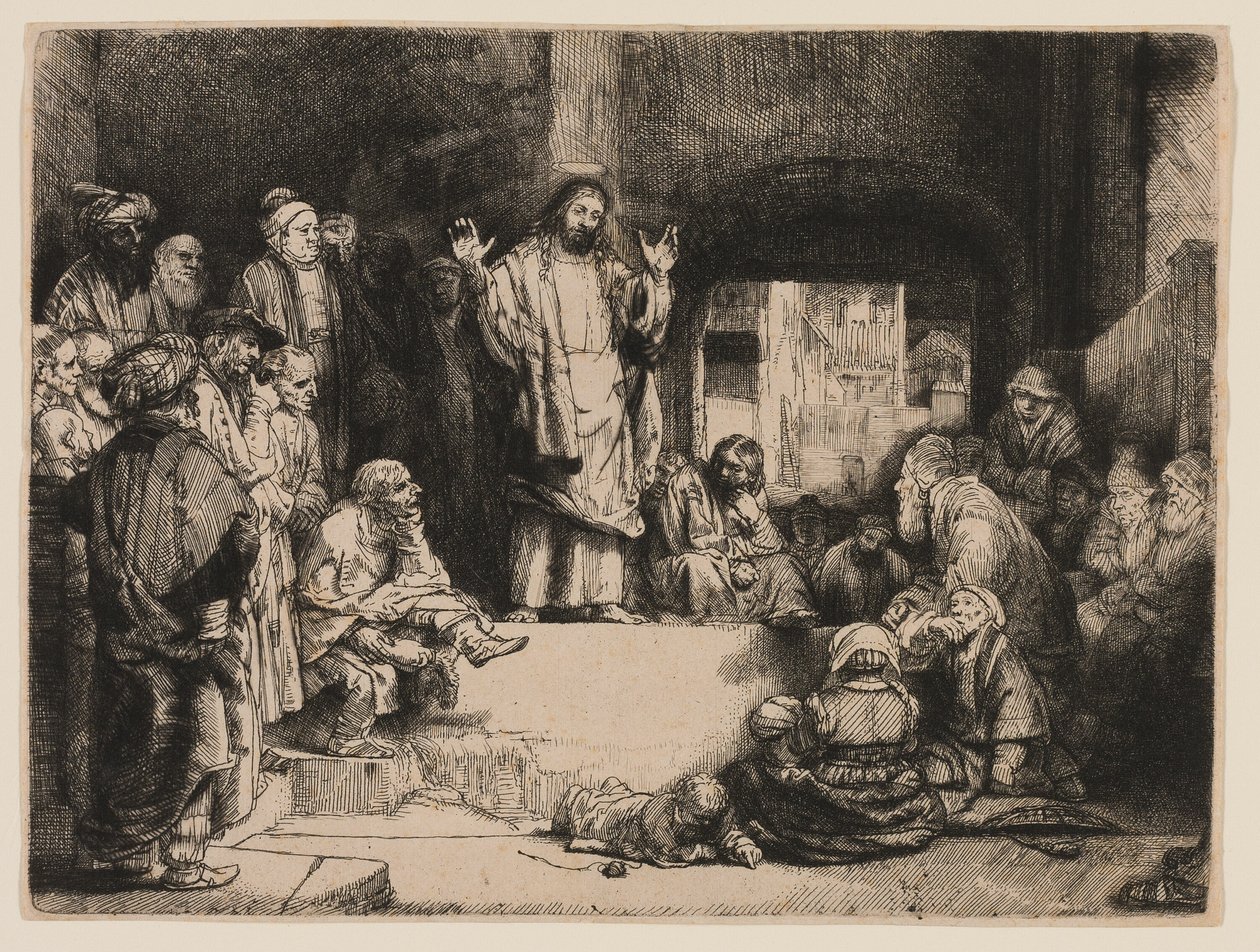 Mesih Vaazı by Rembrandt van Rijn
