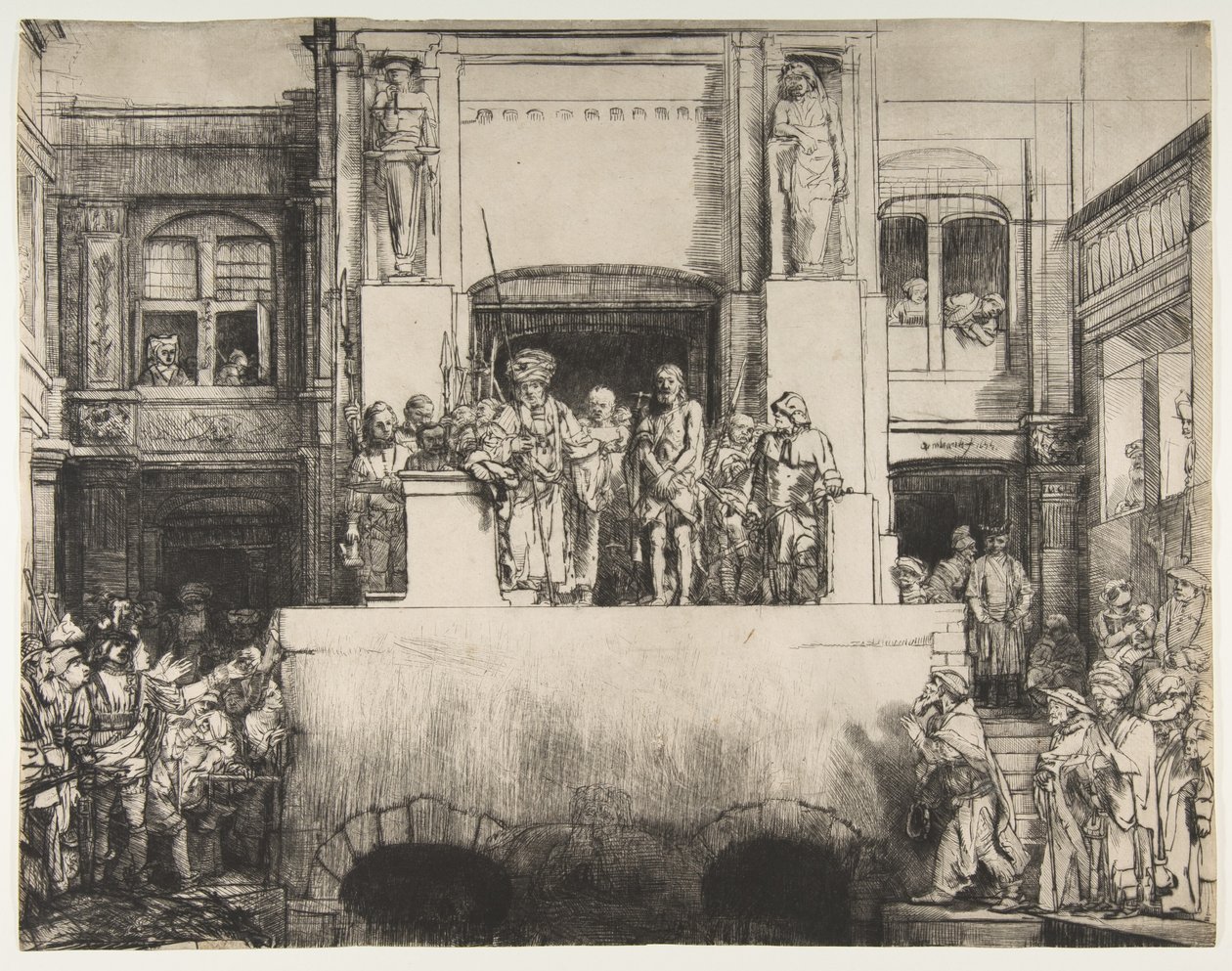 İnsanlara Sunulan İsa, 1655. by Rembrandt van Rijn