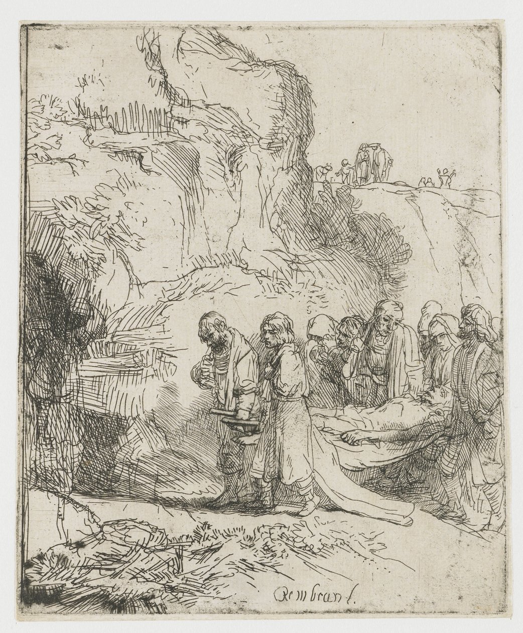 Mesih mezara taşındı by Rembrandt van Rijn