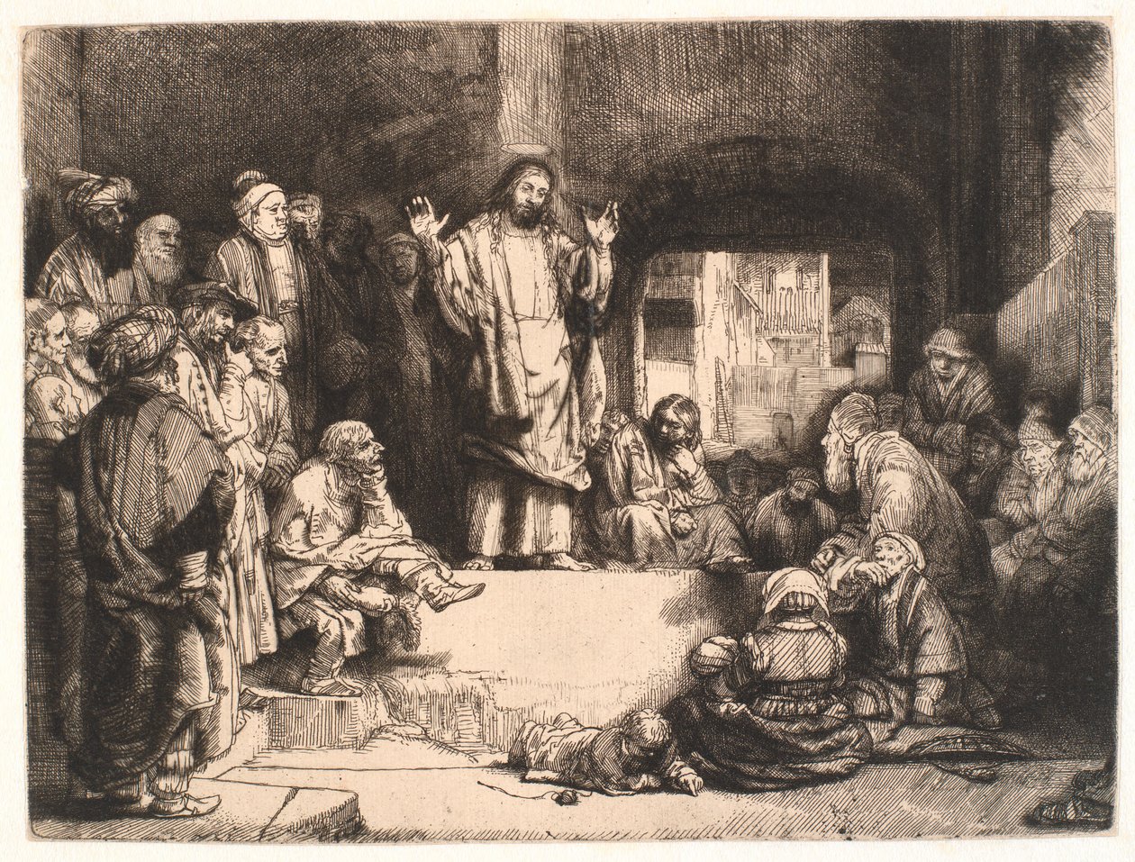 Mesih vaazı ("Küçük Mezar") by Rembrandt van Rijn