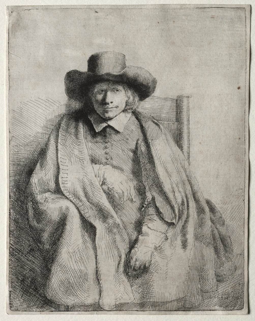 Clement de Jonghe, Baskı Satıcısı by Rembrandt van Rijn