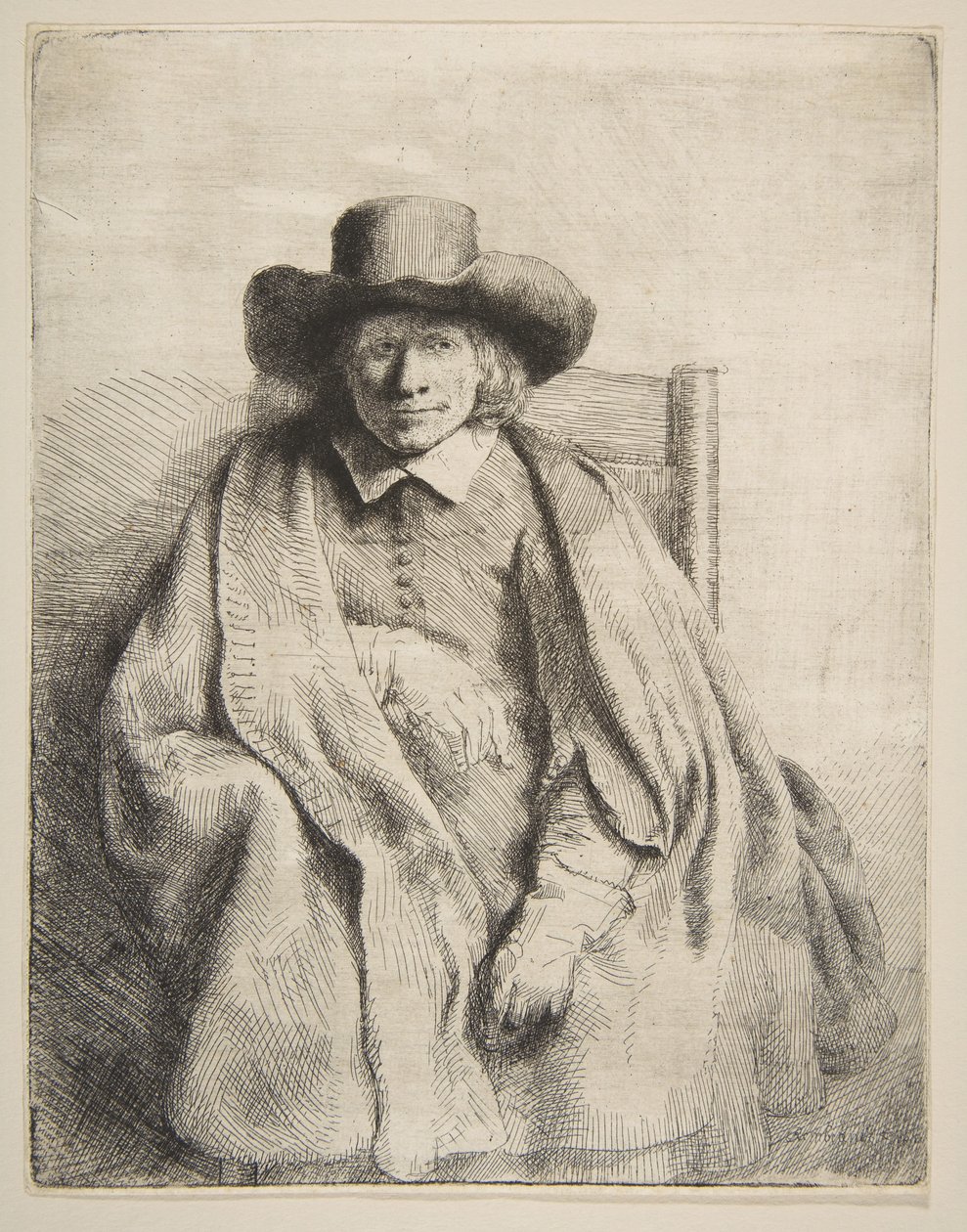 Clement de Jonghe, Printseller, 1651. by Rembrandt van Rijn