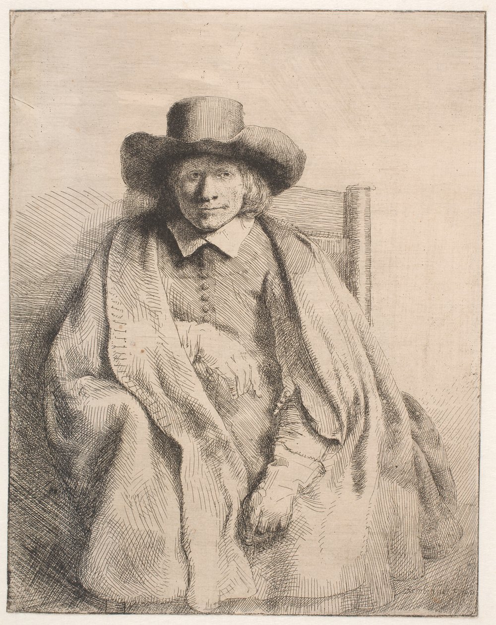 Clement de Jonghe, baskı satıcısı by Rembrandt van Rijn