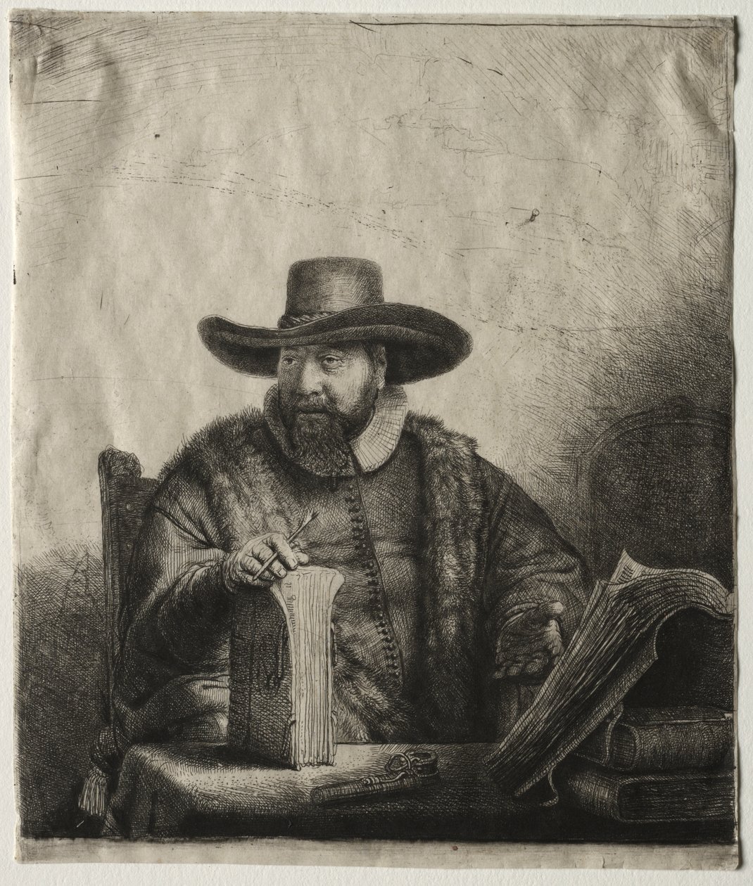 Cornelis Claesz Anslo, Mennonite Vaiz by Rembrandt van Rijn