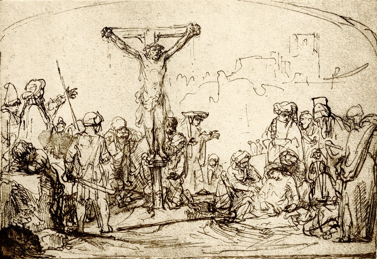 çarmıha germe by Rembrandt van Rijn